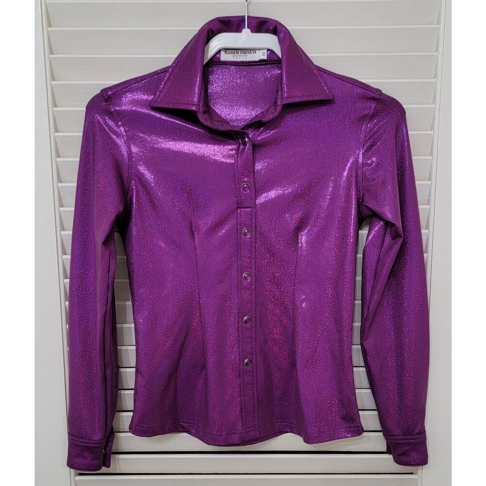 Ranch Dres'n *YOUTH* PURPLE SPARKLE PERFORMANCE SHIRT